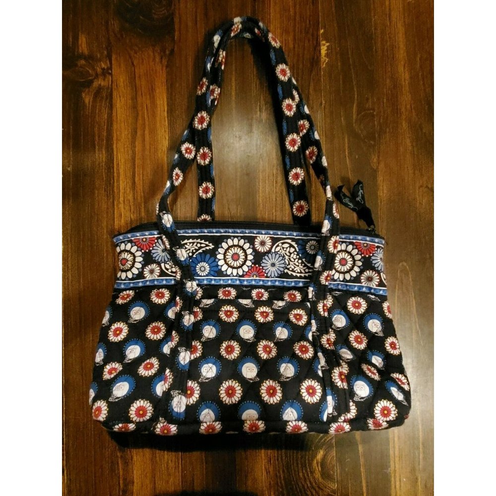 VERA BRADLEY Little Betsy NIGHT OWL Tote Shoulder Handbag Purse
